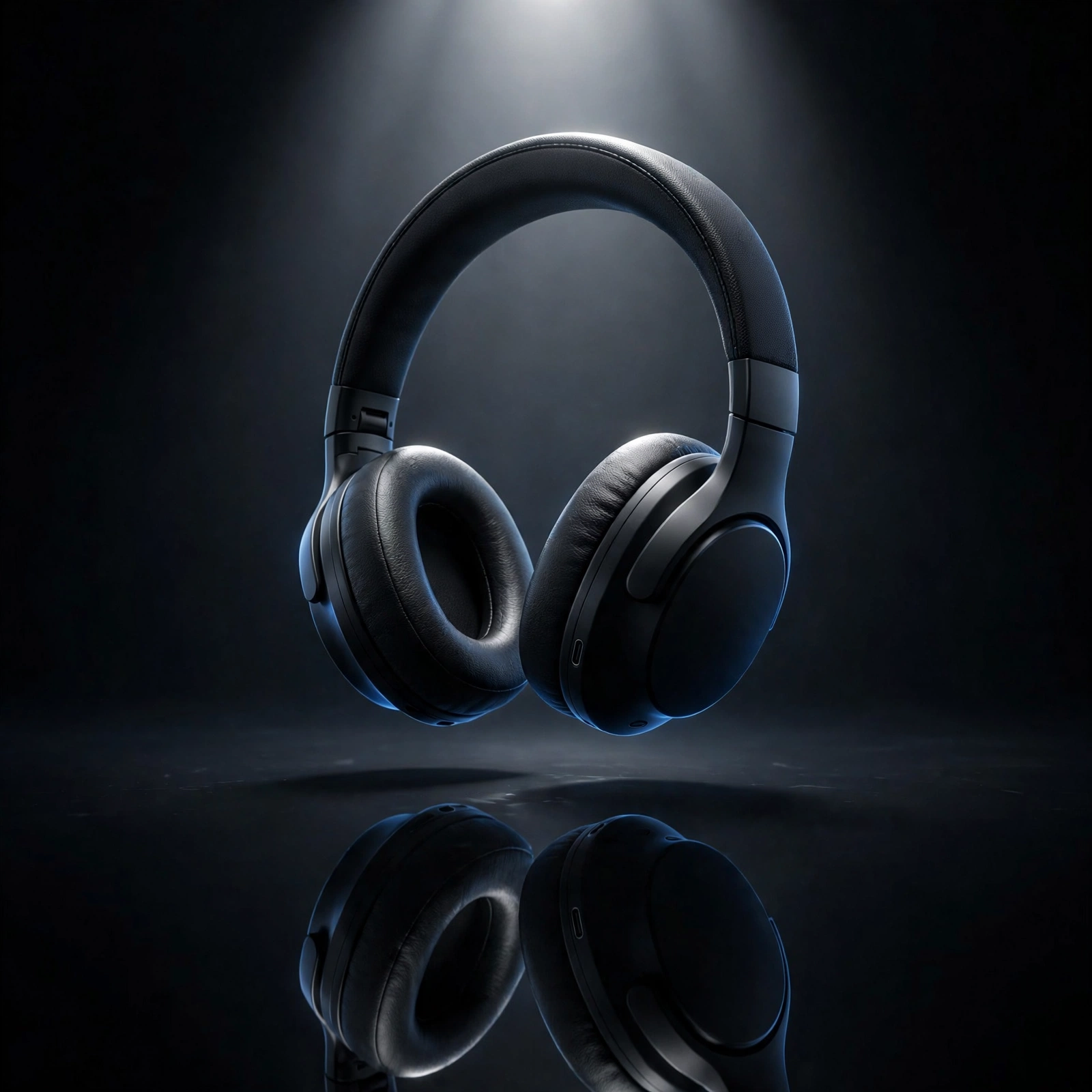 AI-generated premium product shot of headphones